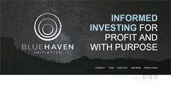 Desktop Screenshot of bluehaveninitiative.com